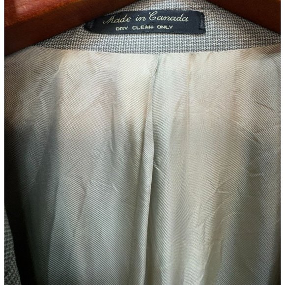 Bachrach Mens Blazer Pure Virgin Wool Size 42L Tan  Made In Canada - Picture 2 of 14